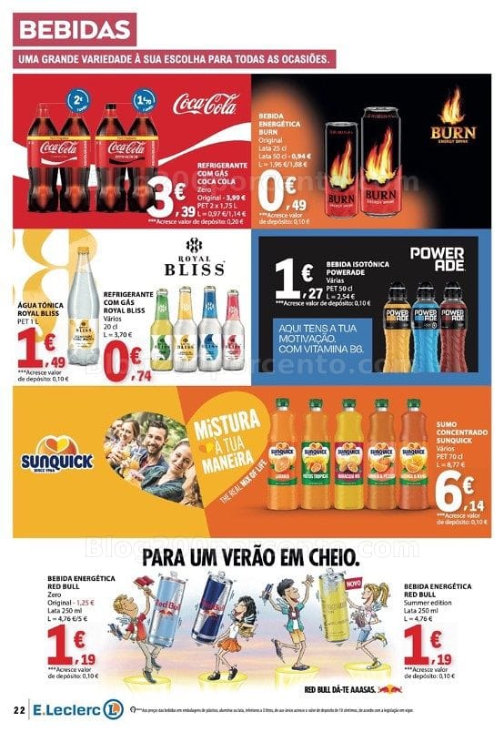 Antevisão Folheto E-LECLERC Promoções de 13 a 19 agosto